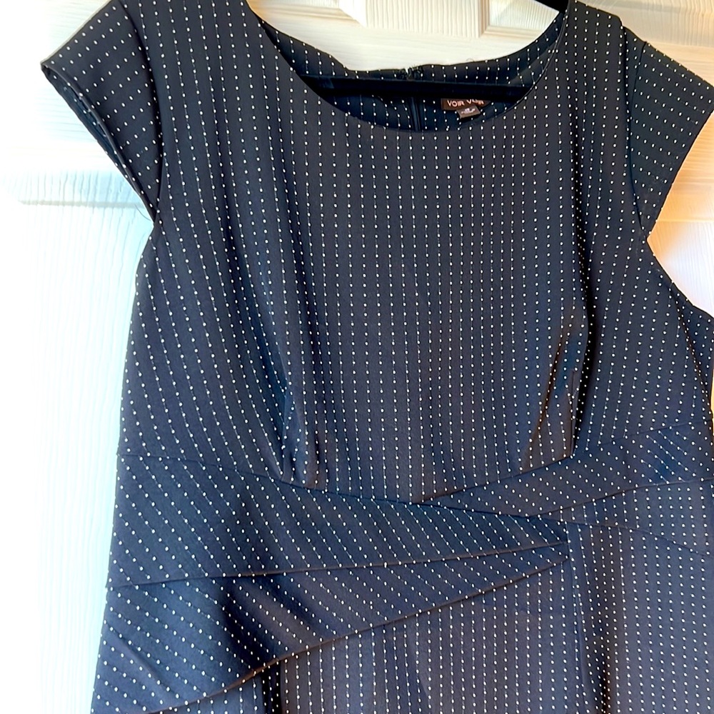 Little black dress with white dots 18